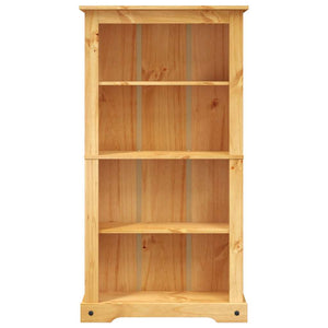 vidaXL Bookcase with 4 Compartments Mexico Style Pine Wood 80x29x150 cm