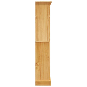 vidaXL Bookcase with 4 Compartments Mexico Style Pine Wood 80x29x150 cm