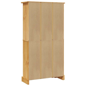 vidaXL Bookcase with 4 Compartments Mexico Style Pine Wood 80x29x150 cm