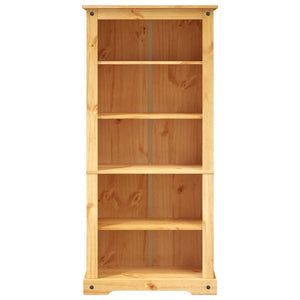 vidaXL Bookcase with 5 Shelves Mexican Style Pine Wood 80x40x170 cm