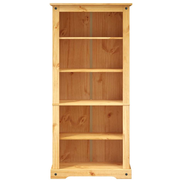 vidaXL Bookcase with 5 Shelves Mexican Style Pine Wood 80x40x170 cm
