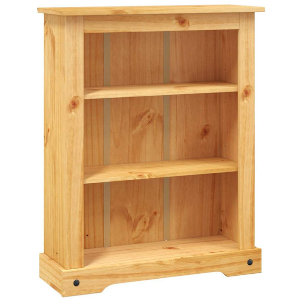vidaXL Bookcase with 3 Shelves Mexican Corona Style Pine Wood 80x29x100 cm