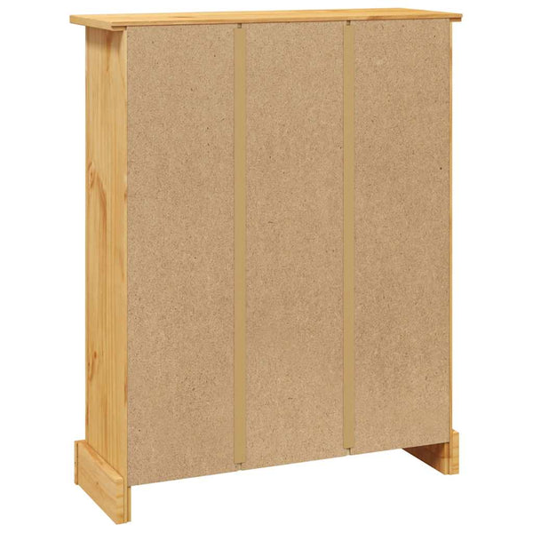 vidaXL Bookcase with 3 Shelves Mexican Corona Style Pine Wood 80x29x100 cm