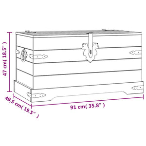 vidaXL Trunk Mexican Style Pinewood 91x49.5x47 cm