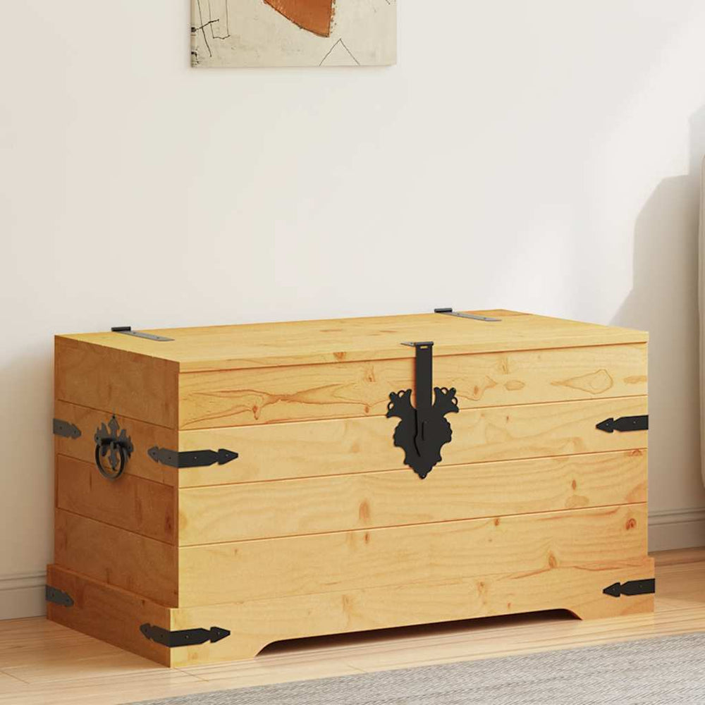 vidaXL Trunk Mexican Style Pinewood 91x49.5x47 cm