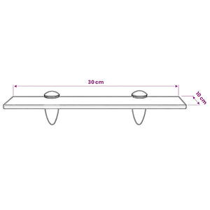 vidaXL Floating Shelf Glass 30x10 cm 8 mm