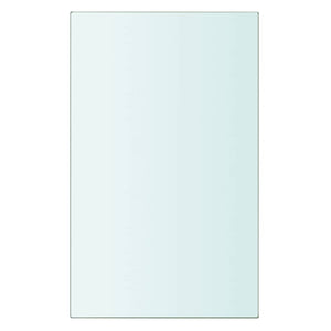 vidaXL Glass Shelf Transparent 20x12 cm