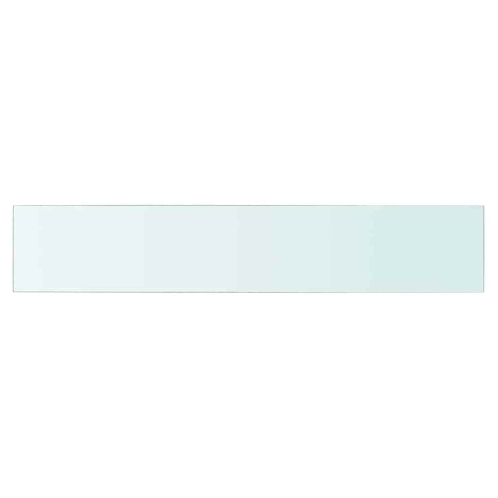 vidaXL Glass Shelf Transparent 80x15 cm
