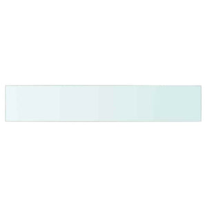 vidaXL Glass Shelf Transparent 80x15 cm