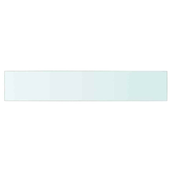 vidaXL Glass Shelf Transparent 80x15 cm
