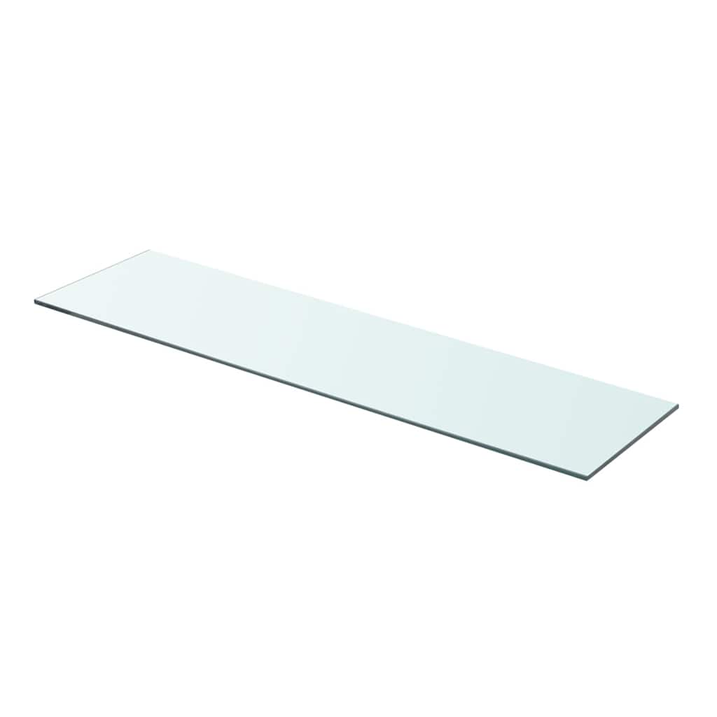 vidaXL Glass Shelf Transparent 80x20 cm