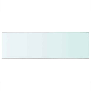 vidaXL Glass Shelf Transparent 80 cm x 25 cm
