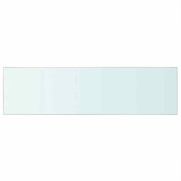 vidaXL Glass Shelf Transparent 90x25 cm