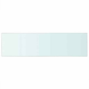 vidaXL Glass Shelf Transparent 90x25 cm