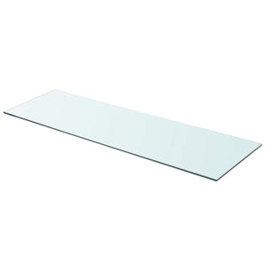 vidaXL Glass Shelf Transparent 90x30 cm