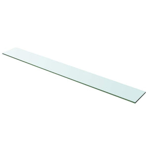 vidaXL Glass Shelf Clear 100x12 cm