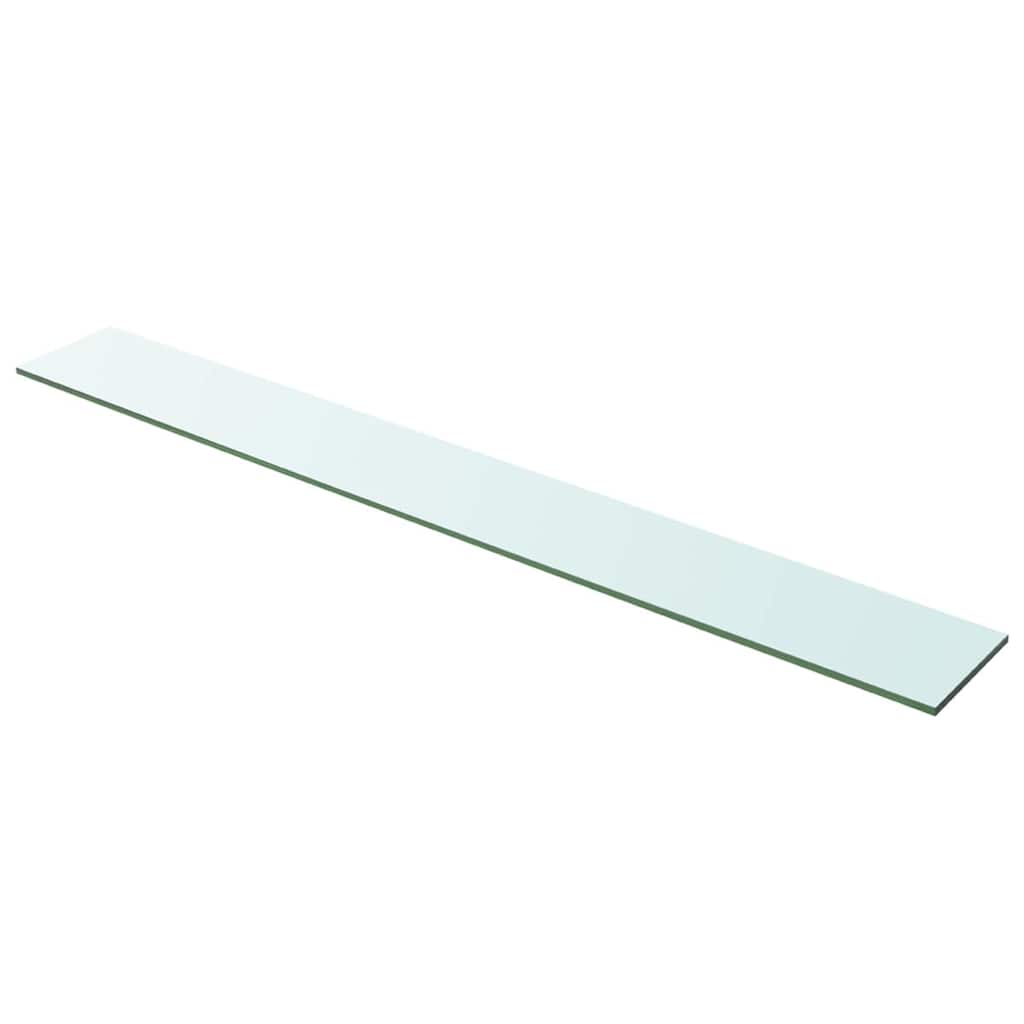 vidaXL Glass Shelf Clear 100x12 cm
