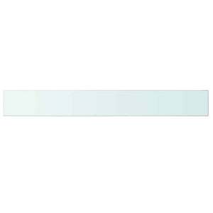 vidaXL Glass Shelf Clear 100x12 cm
