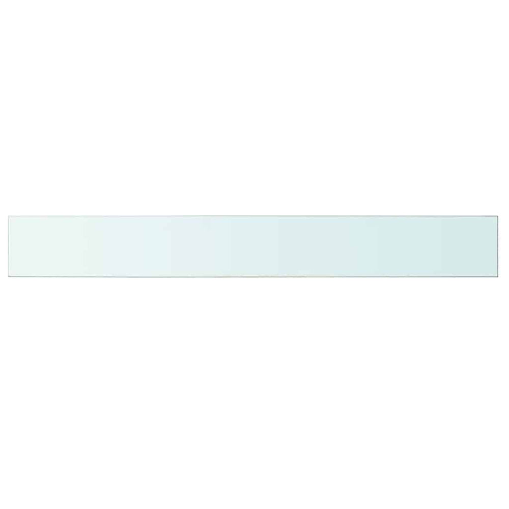 vidaXL Glass Shelf Clear 100x12 cm