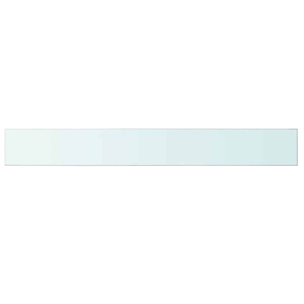 vidaXL Glass Shelf Clear 100x12 cm