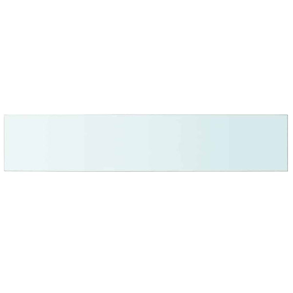 vidaXL Glass Shelf Clear 100x20 cm