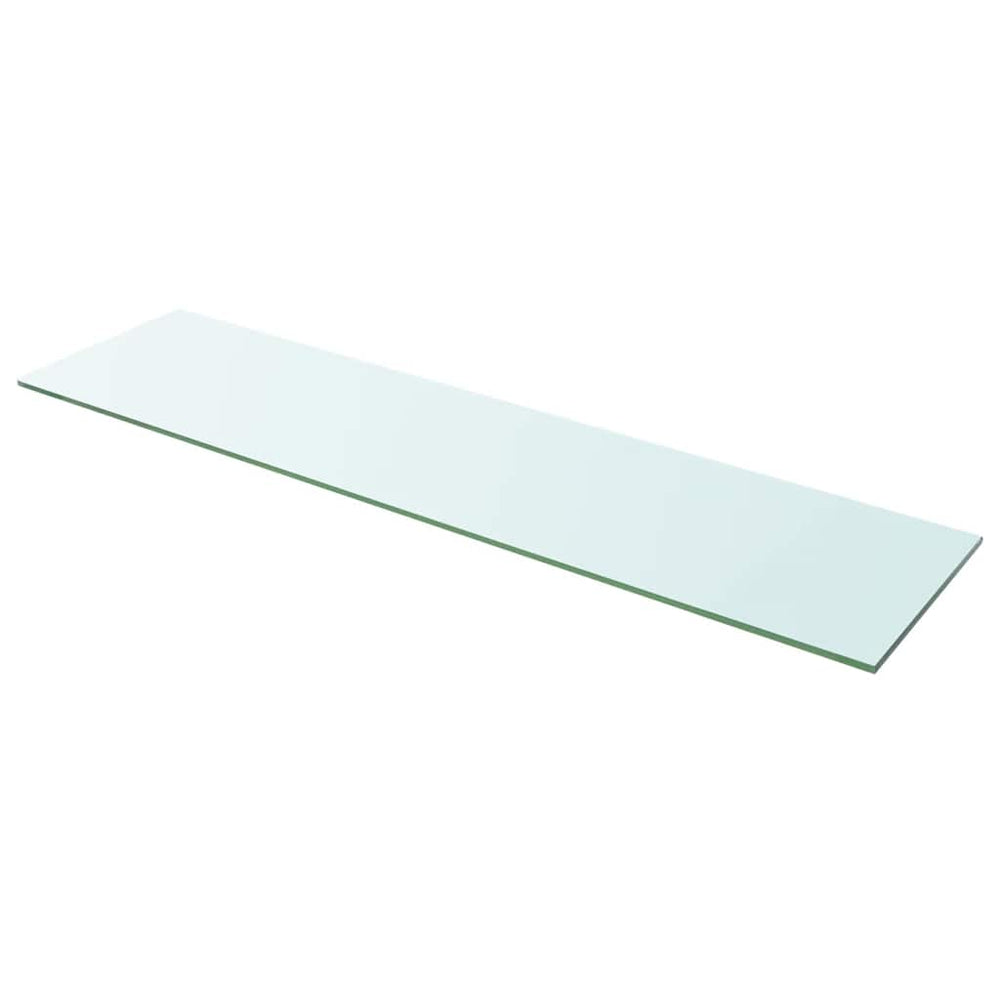 vidaXL Glass Shelf Transparent 100x25 cm