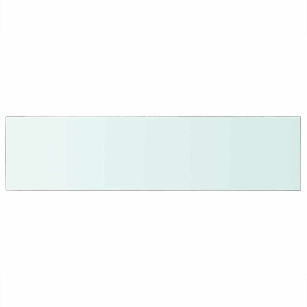 vidaXL Glass Shelf Transparent 100x25 cm