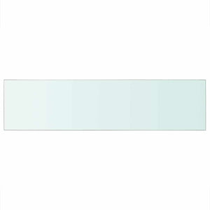 vidaXL Glass Shelf Transparent 100x25 cm