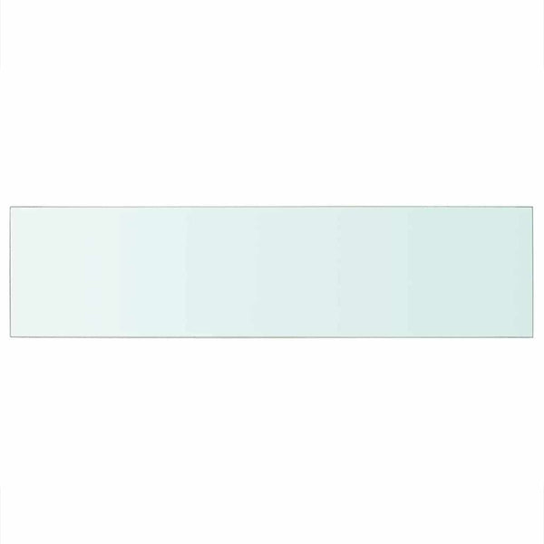 vidaXL Glass Shelf Transparent 100x25 cm
