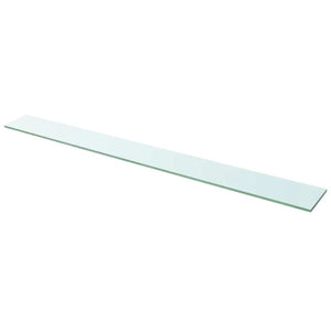 vidaXL Glass Shelf Transparent 110x12 cm