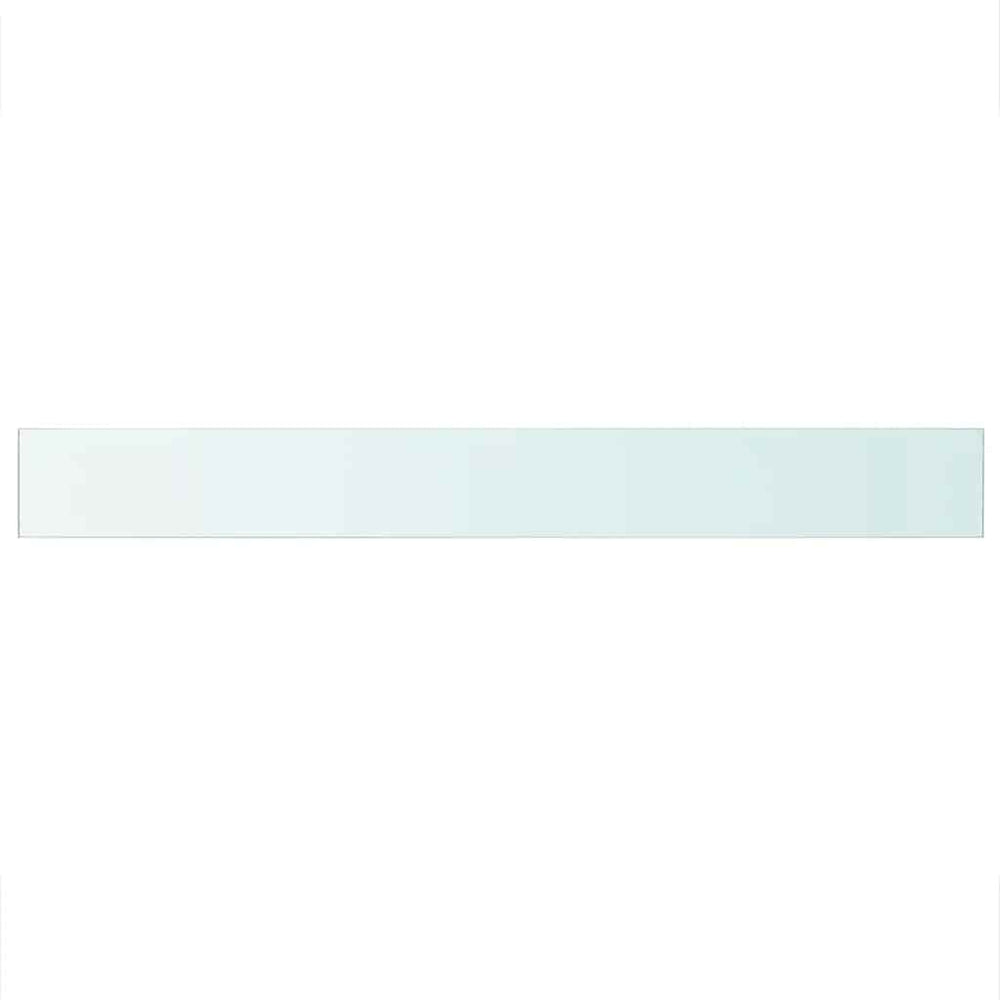 vidaXL Glass Shelf Transparent 110x12 cm