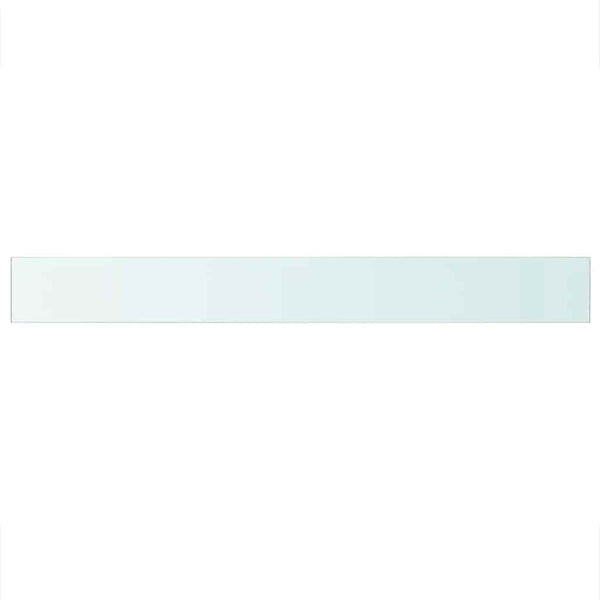 vidaXL Glass Shelf Transparent 110x12 cm
