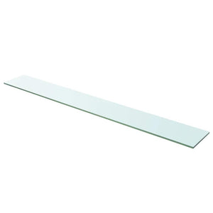 vidaXL Glass Shelf Transparent 110x15 cm