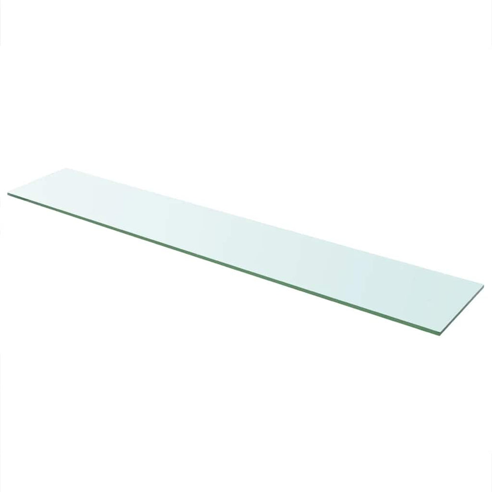 vidaXL Shelf Board Glass Transparent 110 cm x 20 cm