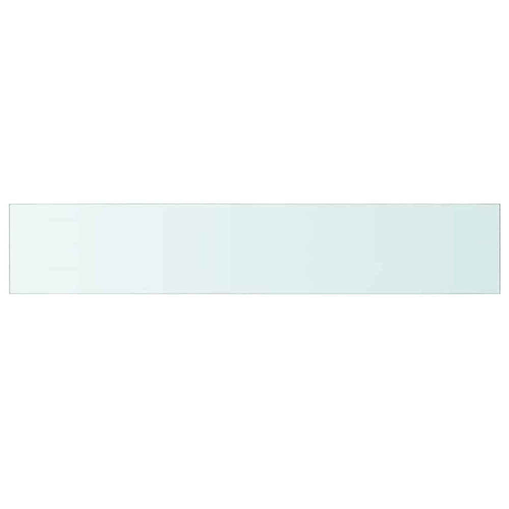 vidaXL Shelf Board Glass Transparent 110 cm x 20 cm