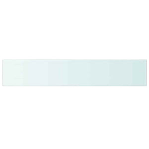 vidaXL Shelf Board Glass Transparent 110 cm x 20 cm