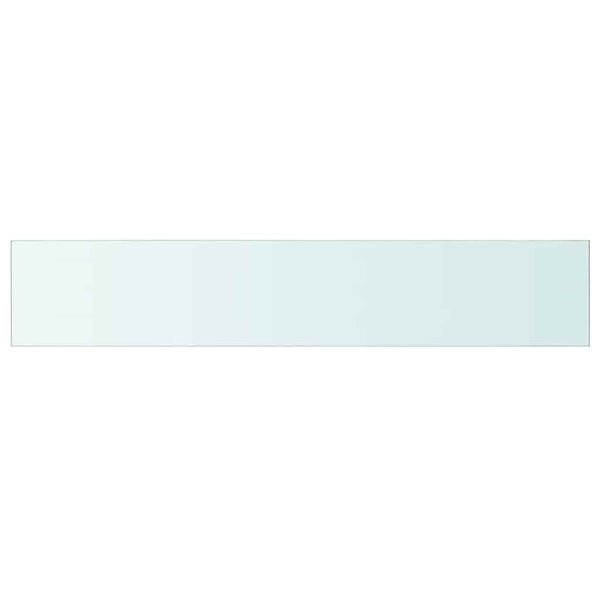 vidaXL Shelf Board Glass Transparent 110 cm x 20 cm