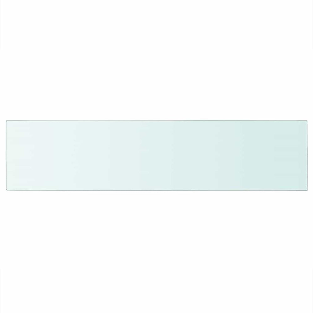 vidaXL Glass Shelf Transparent 110x25 cm