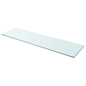 vidaXL Glass Shelf Transparent 110x30 cm