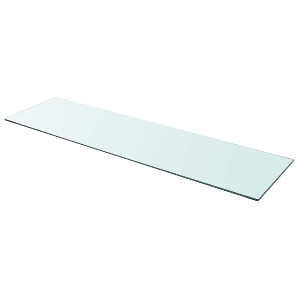 vidaXL Glass Shelf Transparent 110x30 cm