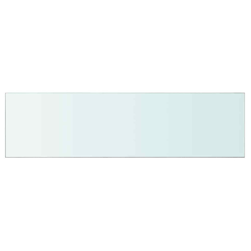 vidaXL Glass Shelf Transparent 110x30 cm