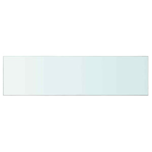 vidaXL Glass Shelf Transparent 110x30 cm