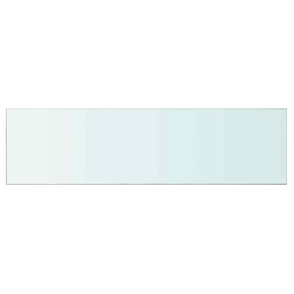vidaXL Glass Shelf Transparent 110x30 cm