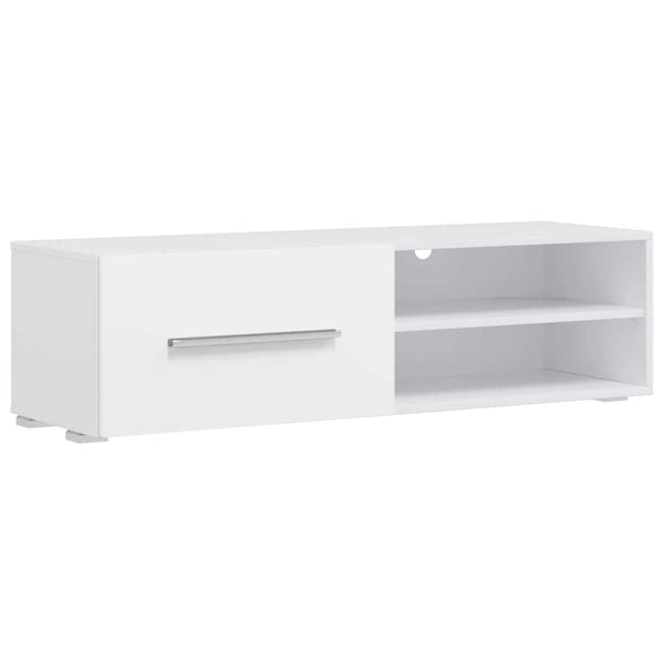 vidaXL Five-Piece Living Room Wall Unit TV Cabinet with LED Lighting White