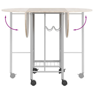vidaXL Five-piece Foldable Dining Table MDF