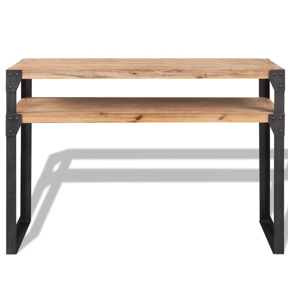 vidaXL Solid Acacia Wood Console Table 120x40x85 cm