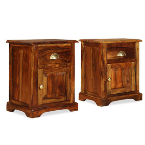 vidaXL Bedside Tables 2 pcs. 40x30x50 cm Solid Acacia Wood