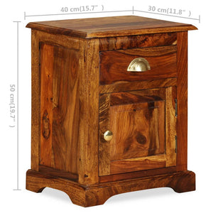 vidaXL Bedside Tables 2 pcs. 40x30x50 cm Solid Acacia Wood
