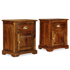 vidaXL Bedside Tables 2 pcs. 40x30x50 cm Solid Acacia Wood