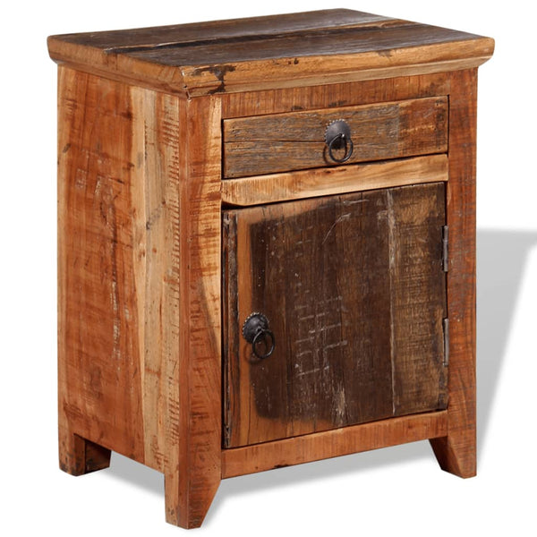 vidaXL Bedside Table Reclaimed Acacia Solid Wood